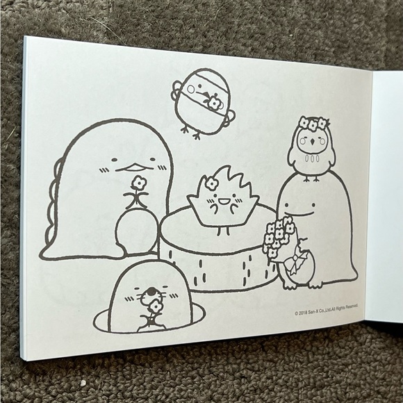 Sumikkogurashi Mini Coloring Book Officially Licensed San-X Japan Exclusive Cute - Picture 10 of 12